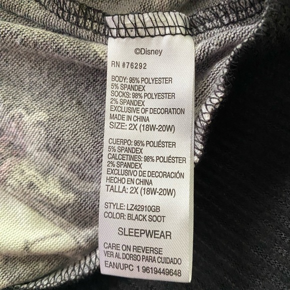 NWT Disney nightmare before Christmas sleep shirt size 2x multi colors - Picture 6 of 7